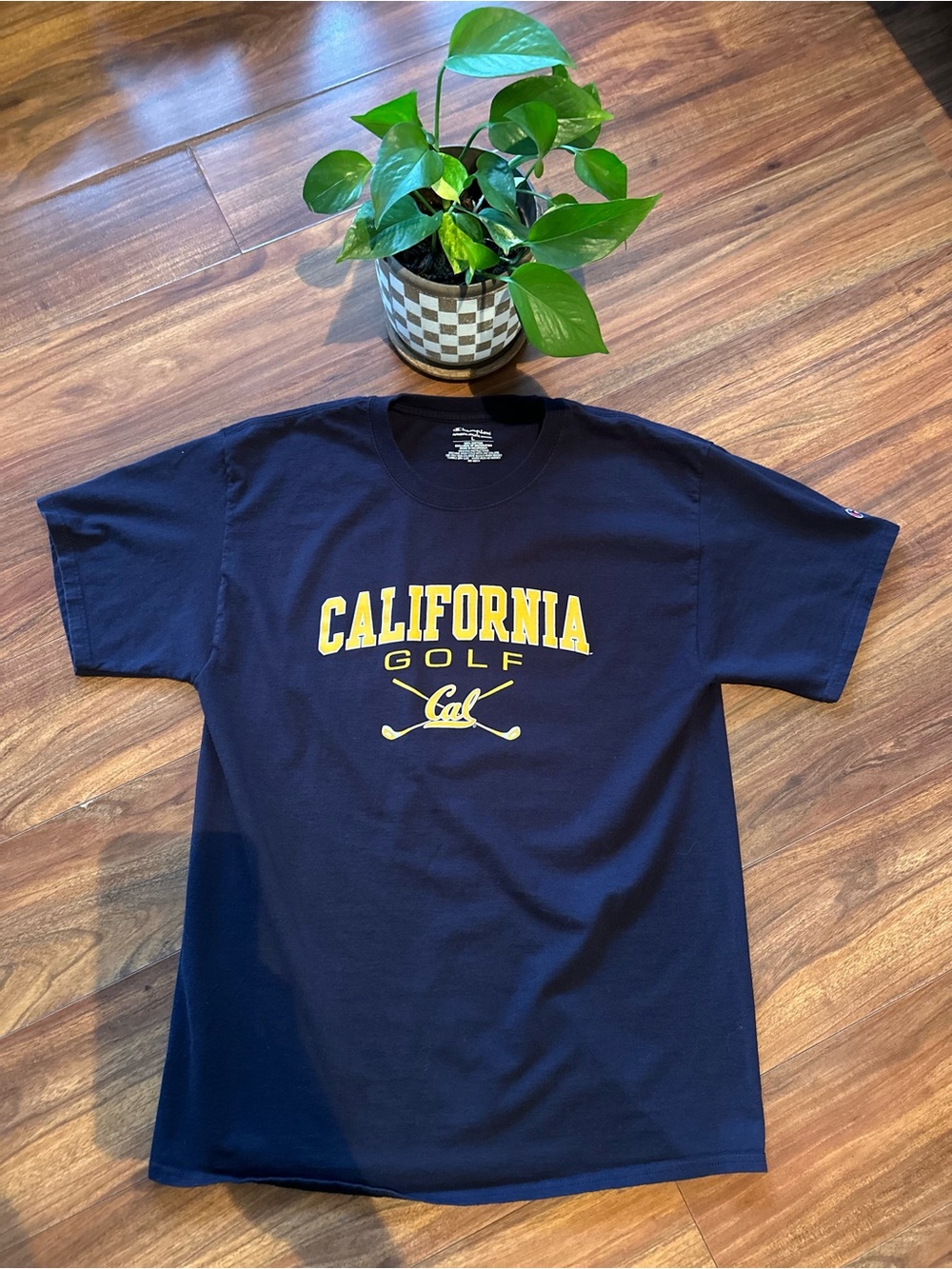 Champion UC Berkeley Cal Golf Graphic Tee Size L